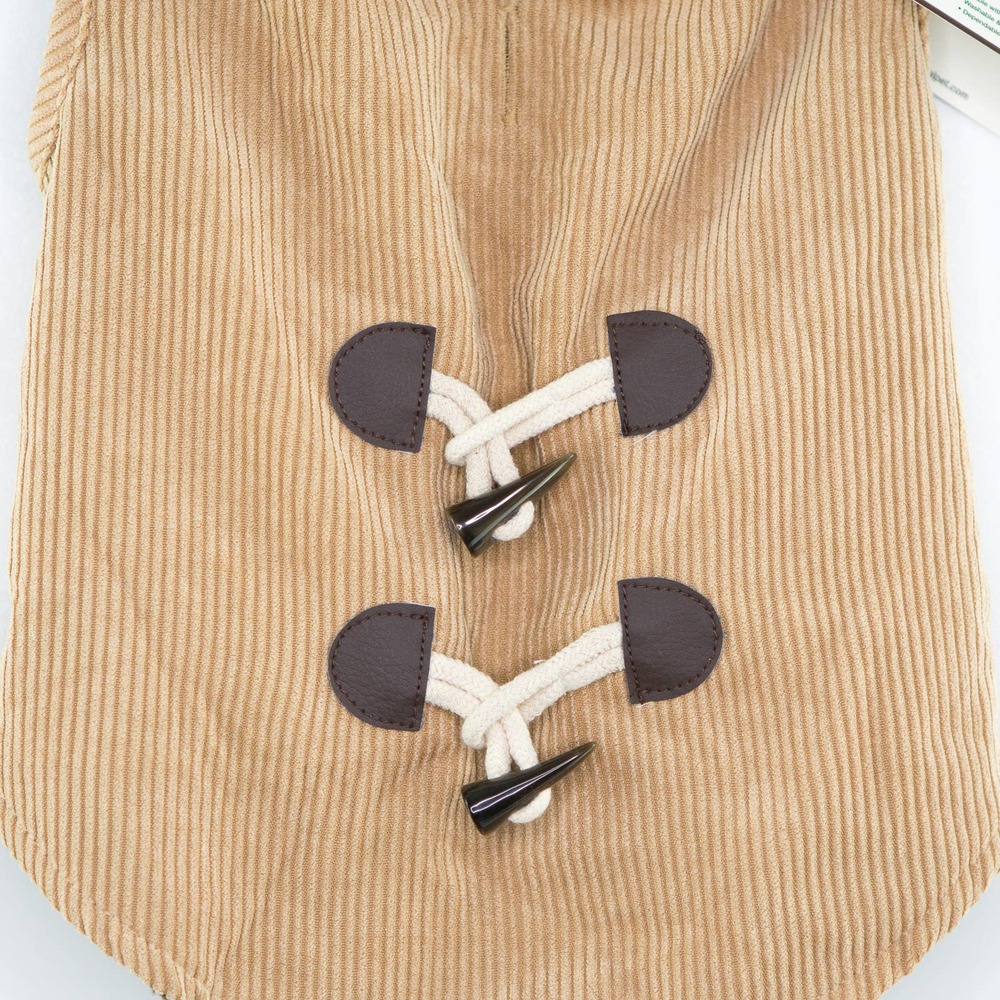New OUTDOOR DOG Jacket Medium Hooded Corduroy Coat